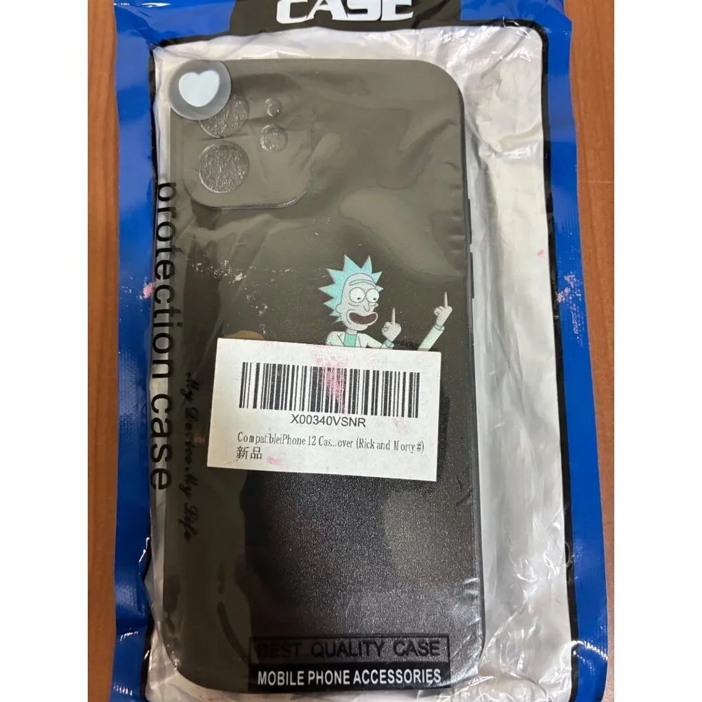 Rick & Morty Cell Phone Case For iPhone 12 Black BC10